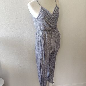 Vici Bohemian Spaghetti Strap Jumpsuit With Pockets Size Small